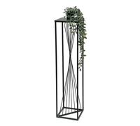 DanDiBo Tabouret pour fleurs Métal Noir Angulaire 100 cm Support pour fleurs Table d'appoint 96458 Colonne pour fleurs Design Moderne Support pour plantes Tabouret pour plantes