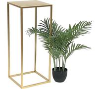 Tabouret à fleurs doré - Porte-fleurs et table d'appoint moderne (70 cm)