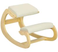 Tabouret à genoux, structure en bois, 55 x 85 x 55 cm, supporte jusqu'à 100 kg, conception ergonomique, assise rembourrée