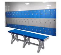 Tabouret à langer imperméable en plastique ABS pour salle de sport, vestiaire, salle de bain, piscine - Banc facile à transporter, 180 x 40 x 45 cm