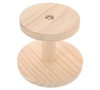 Tabouret à Repasser Rond en Bois Beige, Support Stable Portable | Base Épaisse, Panneau Simple et Surface Lisse, Usage Atelier Couture et Voyage, Couvre-planche Inclus