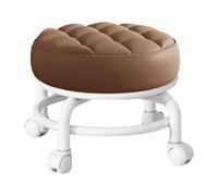 Tabouret à roulettes - Banc de ménage Mobile - Tabouret de Selle Rotatif à 360° - Tabouret de Maison réglable et Mobile - Tabouret Rond à louer pour Cuisine, Bar et Spa