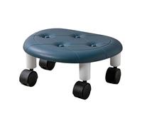Tabouret à roulettes bas - Siège de poulie pivotant en polypropylène, tabouret de pédicure rotatif réglable, chaise basse compacte, portable pour meubles de salon | Nail Studio Spa Home Beauty Room