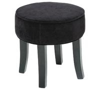 Tabouret Adriel - Velour - Noir