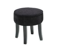 - Tabouret Adriel - Velour - Noir