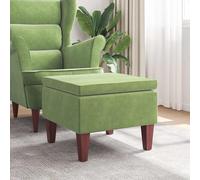 vidaXL Tabouret 52x52x42 cm - Vert clair