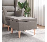 vidaXL Tabouret Taupe - Tissu
