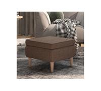 vidaXL Tabouret Taupe - Tissu