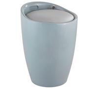 Tabouret/bac à linge pour salle de bain - Candy - ABS - gris WENKO