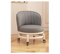 Tabouret Bas À Roulettes Avec Dossier, Siège Rembourré Et Roulettes Siège | De Travail Robuste Pivotant À 360° Chaise À Dossier Roulant Pour Le Nettoyage(Gray2)