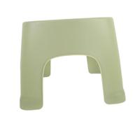 Tabouret Bas en PVC Vert Matcha, Format Petit pour Salle de Bain | 1 Pièce, Facile à Nettoyer, Rangement Facile, Marche-Pied de Toilette, pour Tout-Petit, Repose-Pieds