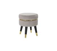 TABOURET PARIS GRIS/OR