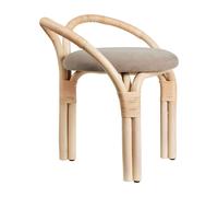 Bistra Tabouret Rotin Laqué Naturel/Fustagno Limonta 002