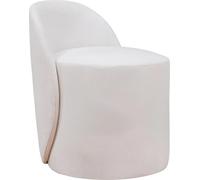 Tabouret blanc élégant Tabouret rembourré Tabouret d'appoint design