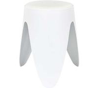 Tabouret Blanc Tulipe en Polypropylène Empilable Ø46 cm - QARIS - ALTOBUY Blanc G