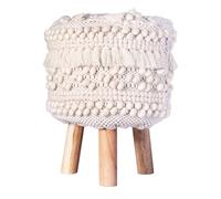 Paris prix Pouf rond bohème - Naturel