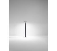 Tabouret - Borne De Jardin Led 12W, Ip65, 960 Lm, H. 60 Cm, 3000K, Aluminium Peint, Borne Extérieure, Anthracite - Perenz