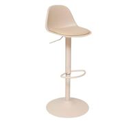 Tabouret Chaise de Bar Beige Hauteur Ajustable - Atmosphera