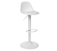Chaise de bar ajustable ""Aiko"" blanc - Atmosphera Créateur d'intérieur