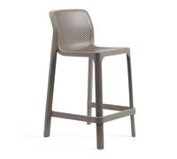 Tabouret de Jardin 4 Pieds Empilable Sans Accoudoirs Nardi Net Stool Mini 40356.10.000 Tortora