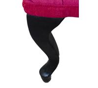 Tabouret Chesterfield, tabouret d'appoint, pouf, canapé, cuir, tissu, TORBAY III, neuf