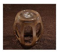 Tabouret chinois rond, repose-pieds en séquoia incrusté de coquillages, ottoman pour Guzheng, banc de piano, siège de table basse