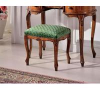 Tabouret classique en bois Textile Tabouret d'appoint Chambre à coucher Aménagement