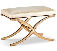 Tabouret Classique Tabouret d'appoint Ottomane Canapé Cuir Tissu Textile Assise 78x43x50