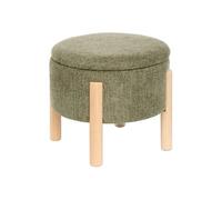 Tabouret coffre Elki D45,5 cm chenille kaki