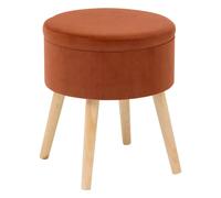 Tabouret Coffre Scandinave Tess 44cm Ambre