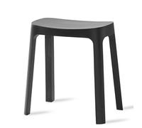 Tabouret Crofton Stool Please wait to be seated Pin teinté noir, laqué mat - 5713583002624