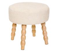 Tabouret d'Appoint Chenille Spolo 39cm Blanc