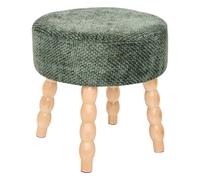 Tabouret d'Appoint Chenille Spolo 39cm Vert Cèdre