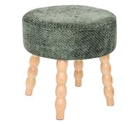 Tabouret d'Appoint Chenille "Spolo" 39cm Vert Cèdre
