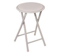 Tabouret d'appoint pliable en PVC - Beige