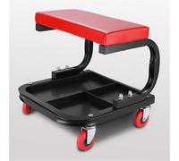 Tabouret d'atelier roulant avec plateau à outils, siège universel pour réparation automobile, garage, support d'outils durable