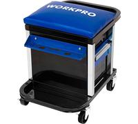 Tabouret D'atelier Roulant Rangement Mobile Intégré - Workpro