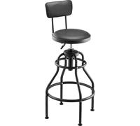 Tabouret d'atelier VEVOR Siège d'atelier avec dossier, siège de garage Tabouret de travail (charge maximale 136 kg) Siège à roulettes réglable en hauteur, pivotant à 360