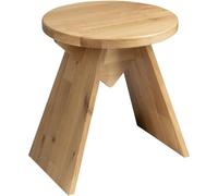 Tabouret de bain ASTYLE ø 36x41cm, bois massif chêne naturel