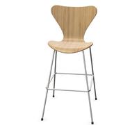 Tabouret de bar à sept places 3197 non rembourré Pale Rosa Piètement Graphite Fritz Hansen UNIQUE - FRITZ HANSEN 3197 EICHE
