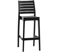 Tabouret de bar Ares en plastique - Noir