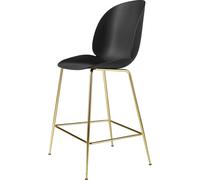 Tabouret de Bar GUBI Beetle H65 Laiton Semi Mat/ Noir