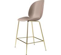 GUBI Tabouret de bar Gubi 3D bas sweet pink. structure en laiton