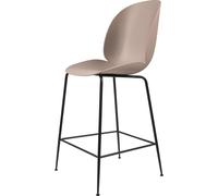 GUBI Tabouret de bar Gubi 3D bas sweet pink. structure en acier chromé noir