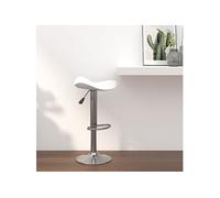 vidaXL Tabouret de bar Blanc Similicuir