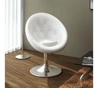 vidaXL Tabouret de bar 240448 – Acier blanc, finition chrome poli