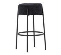 Tabouret de Bar Bouclette Tucson 70cm Noir