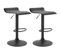 Tabouret de bar - CLP - Dyn V2 - Similicuir - Réglable en hauteur - Lot de 2