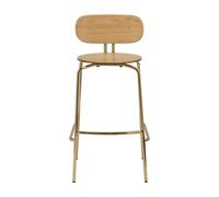 Tabouret de Bar Curious Chêne/ Laiton