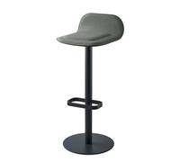 Tabouret de bar Dave anthracite avec assise rembourrée rouge vin Moree - 4260218363700